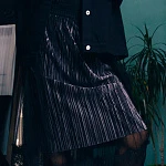 Черная замшевая юбка